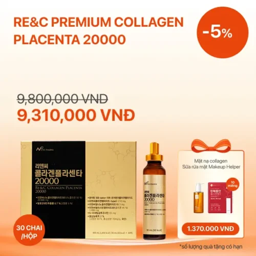 Re&C Premium Collagen Placenta 20000 (30ml x 30 chai / hộp)