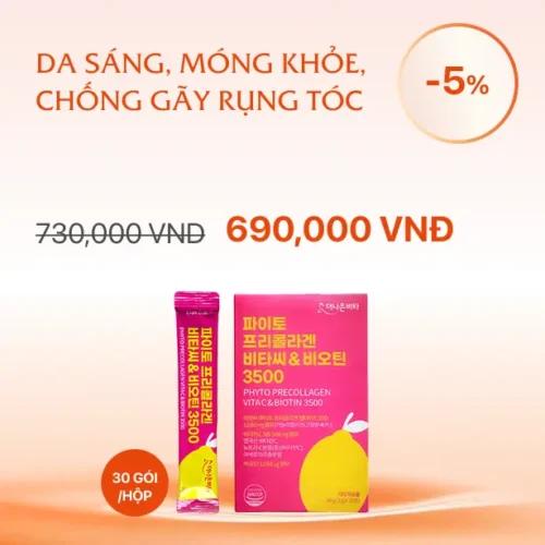 Bột Phyto Precollagen VitaC & Biotin 3500