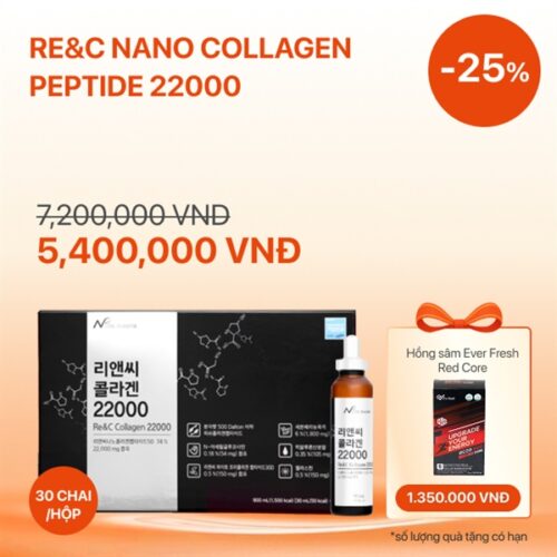 Re&C Nano Collagen Peptide 22000 (30ml x 30 chai / hộp)